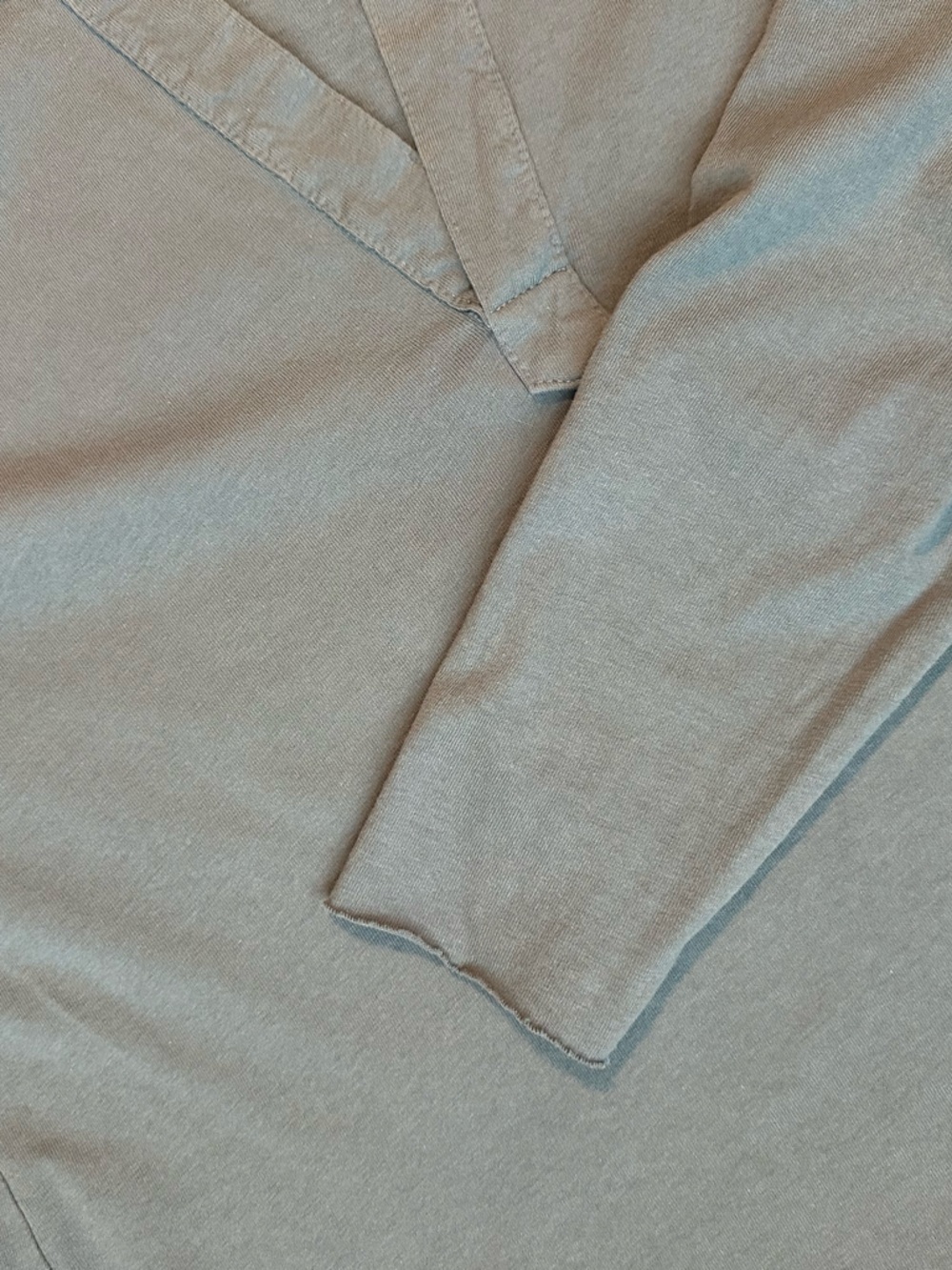 Frank & Eileen Patrick Popover Henley Collared Shirt Heritage Jersey Slate Blue - Picture 9 of 16